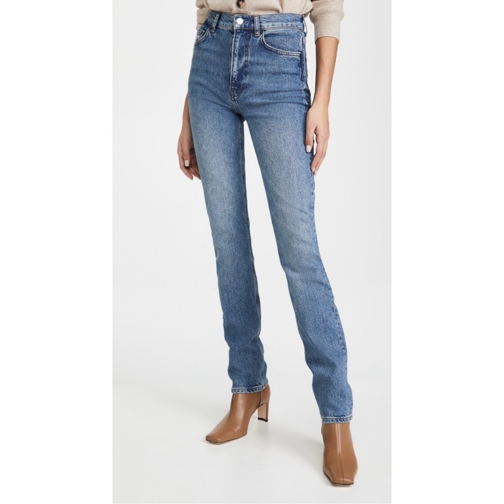 Reformation Liza High Straight Jean In Palermo size 25